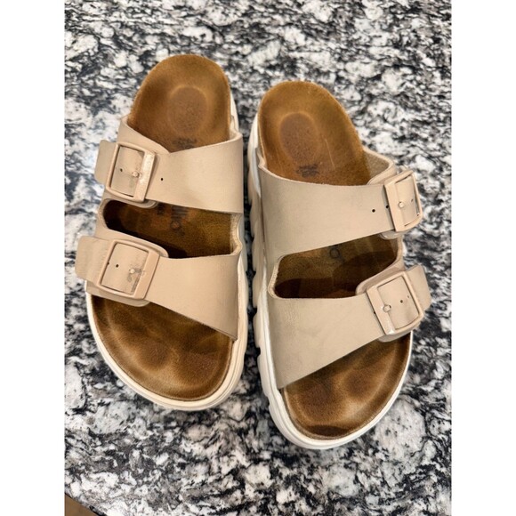 Papillio by Birkenstock Arizona Womens Chunky Sandals Taupe Sz 36 US 6 Platform - Picture 7 of 7